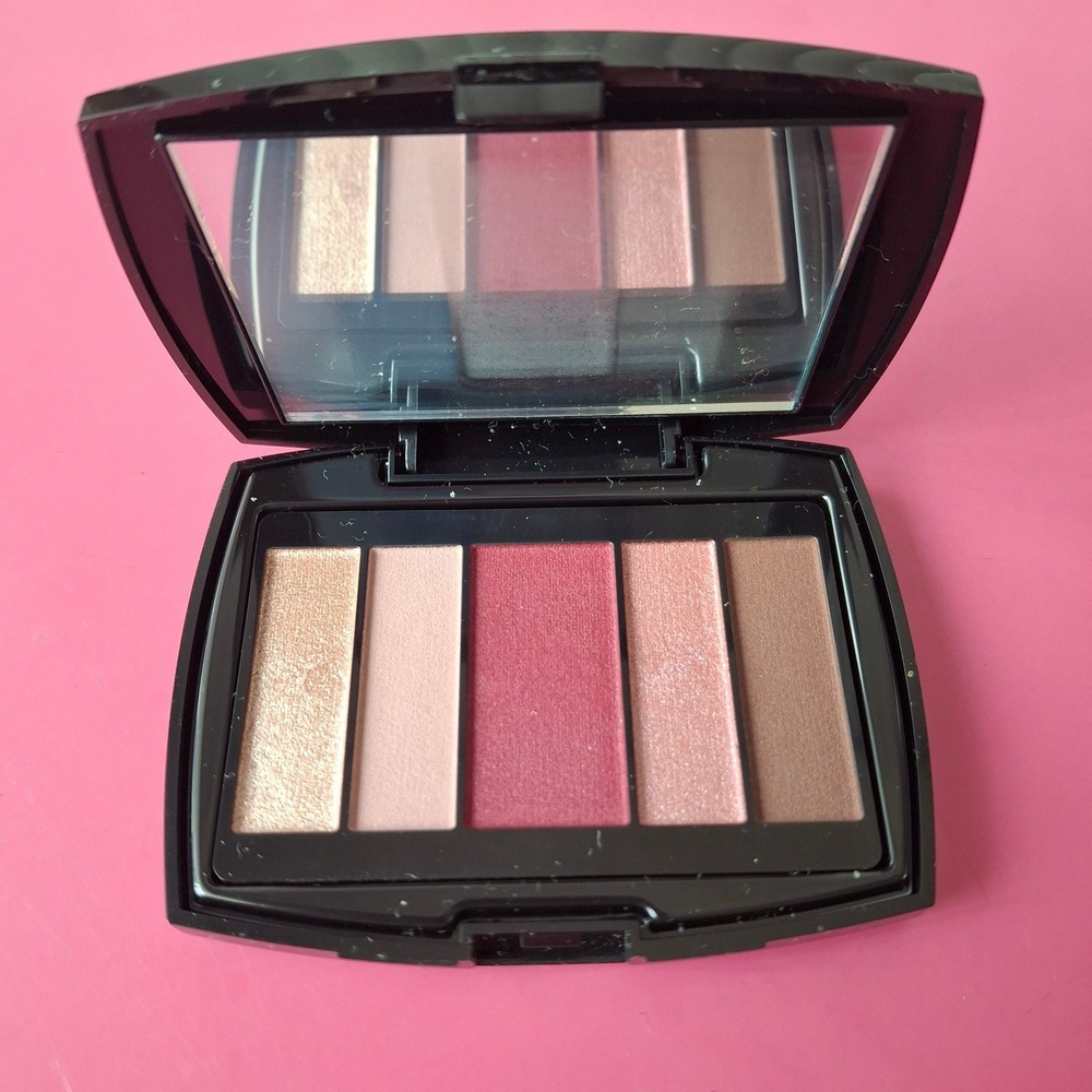 Lancome Color Design Palette Rose Medley 5-Pan Eye Shadow Pink Berry Shimmer 2g